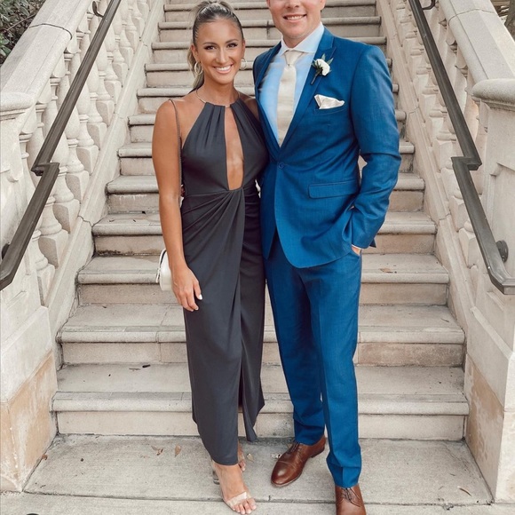 ZARA LIMITED EDITION LONG HALTER DRESS EGGPLANT - Picture 3 of 3